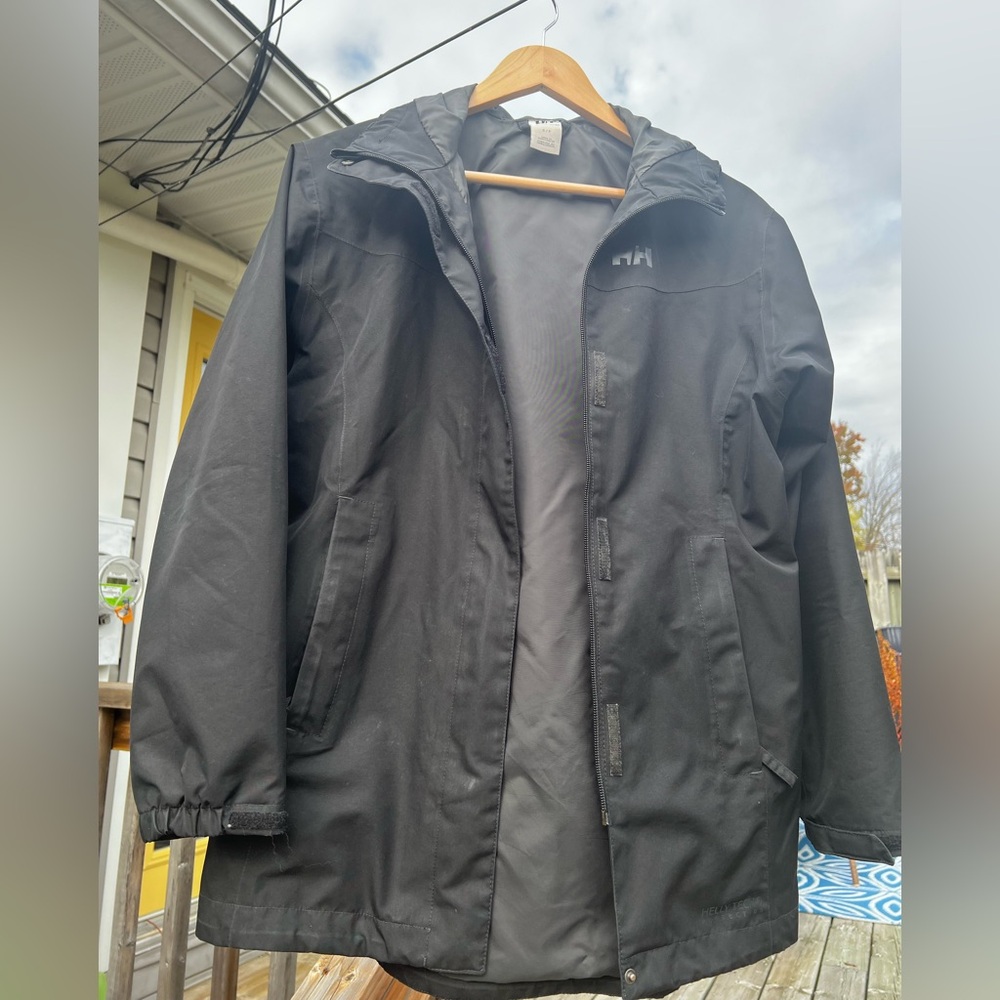 Helly Hansen Black Rain Jacket size small